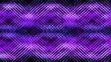 Soyut parlak çizgiler dalga oluşturur, renkli, siyah arkaplan