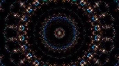 soyut çizgiler merkezde parlayan renkli ışık, siyah arkaplan