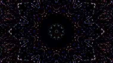 soyut çizgiler merkezde parlayan renkli ışık, siyah arkaplan