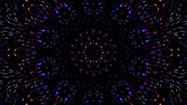 soyut çizgiler merkezde parlayan renkli ışık, siyah arkaplan