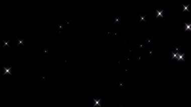 3D shining bright dots set colorful line wave motion, on black background