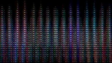 3D parlak çizgiler, dalga hareketini ayarlayın, renk dolu, siyah arkaplan üzerinde