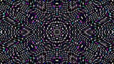 soyut çizgiler merkezde parlayan renkli ışık, siyah arkaplan