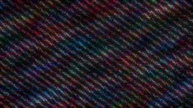 3D parlak çizgiler, dalga hareketini ayarlayın, renk dolu, siyah arkaplan üzerinde