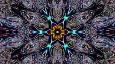 Soyut arka plan hareket eden çizgiler ve parlayan ışık noktaları. Çemberlerle canlandırma