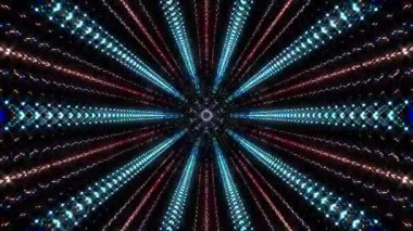 soyut çizgiler merkezde parlayan renkli ışık, siyah arkaplan