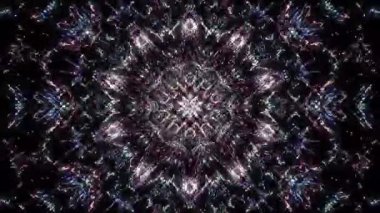 soyut çizgiler merkezde parlayan renkli ışık, siyah arkaplan