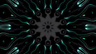 soyut çizgiler merkezde parlayan renkli ışık, siyah arkaplan