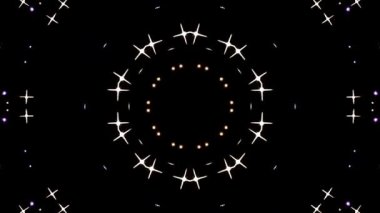 soyut çizgiler merkezde parlayan renkli ışık, siyah arkaplan