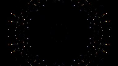 soyut çizgiler merkezde parlayan renkli ışık, siyah arkaplan