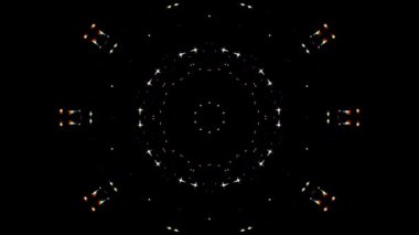 soyut çizgiler merkezde parlayan renkli ışık, siyah arkaplan