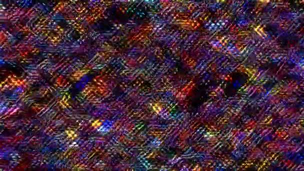 Fondo Abstracto Textura Monocromática Imagen Con Efecto Líneas Multicolores — Vídeos de Stock