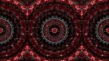 soyut çizgiler, merkezde parlayan renkli ışık, siyah arkaplan