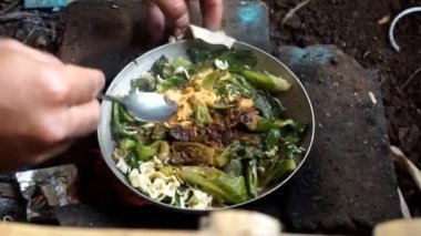smoky baby cabbage that has been cooked on a plate