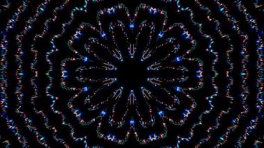 soyut çizgiler renk kırmızı ışık ortalarda parlıyor, siyah arkaplan