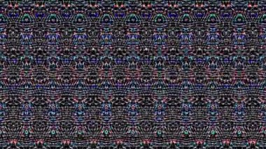 Parlak çizgiler, siyah arkaplanda dalga hareketini ayarlar.