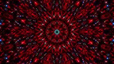 soyut çizgi yuvarlak renkli yanıp sönen ışık merkezde parlıyor, siyah arkaplan