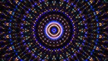 soyut çizgiler merkezde parlayan renkli ışık, siyah arkaplan