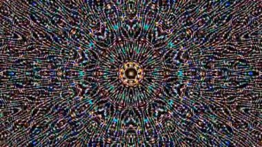 soyut çizgiler merkezde parlayan renkli ışık, siyah arkaplan