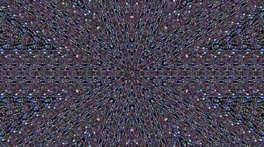 soyut çizgiler merkezde parlayan renkli ışık, siyah arkaplan