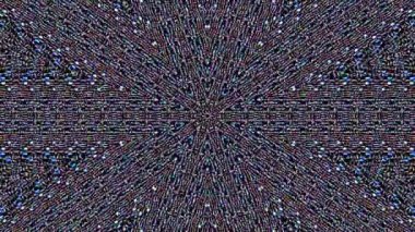 soyut çizgiler merkezde parlayan renkli ışık, siyah arkaplan