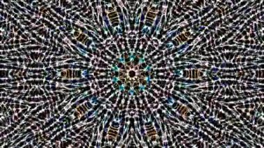 soyut çizgiler merkezde parlayan renkli ışık, siyah arkaplan