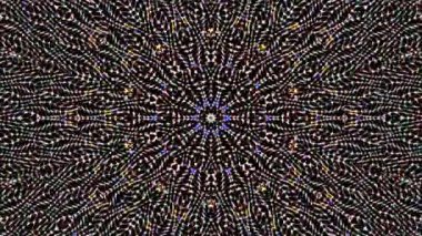 soyut çizgiler merkezde parlayan renkli ışık, siyah arkaplan