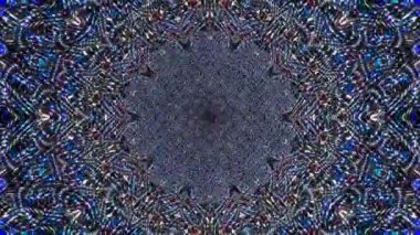 soyut çizgiler daire şeklinde parlayan renkli parlayan ışıklar, siyah arkaplan