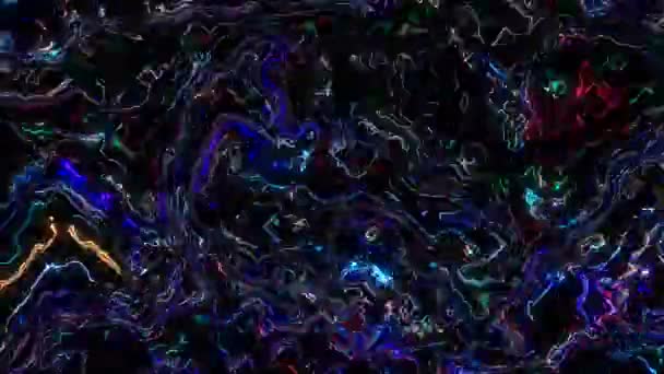 Hermoso Vídeo Líneas Fondos Abstractos Texturas Multicolores Con Reflejo Todo — Vídeo de stock