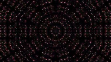 soyut çizgiler daire şeklinde parlayan renkli parlayan ışıklar, siyah arkaplan