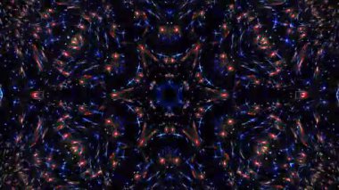 Soyut arka plan hareket eden çizgiler ve parlayan ışık noktaları. Çemberlerle canlandırma