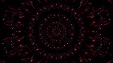 Soyut arka plan hareket eden çizgiler ve parlayan ışık noktaları. Çemberlerle canlandırma