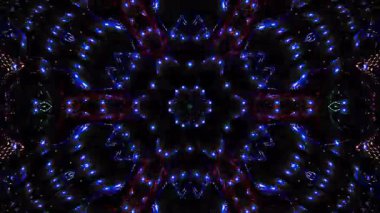 Soyut arka plan hareket eden çizgiler ve parlayan ışık noktaları. Çemberlerle canlandırma