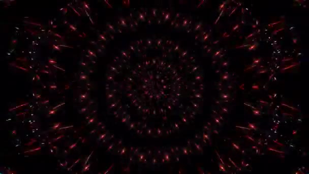 Abstract Background Moving Stripes Flashing Shining Light Dots Animation Circles — Stock Video