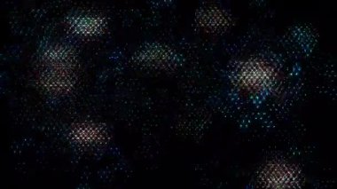 soyut çizgiler renkli yanıp sönen ışık noktaları, siyah arkaplan