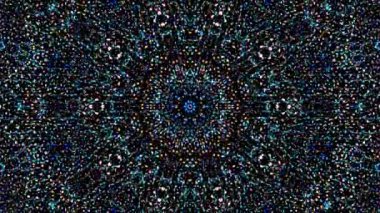 Soyut arka plan hareket eden çizgiler ve parlayan ışık noktaları. Çemberlerle canlandırma