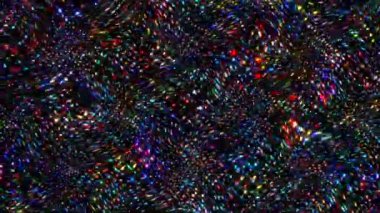 soyut çizgiler renkli yanıp sönen ışık noktaları, siyah arkaplan