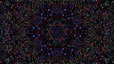 Soyut arka plan hareket eden çizgiler ve parlayan ışık noktaları. Çemberlerle canlandırma