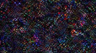 soyut çizgiler renkli yanıp sönen ışık noktaları, siyah arkaplan