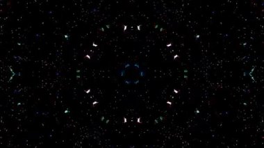 Parlak çizgiler, siyah arkaplanda dalga hareketini ayarlar.