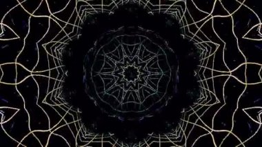 Soyut arka plan hareket eden çizgiler ve parlayan ışık noktaları. Çemberlerle canlandırma