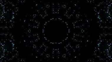 Soyut arka plan hareket eden çizgiler ve parlayan ışık noktaları. Çemberlerle canlandırma