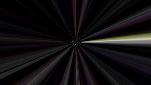 Abstrakter Hintergrund Mit Punkten Und Linien Verstreute Linien Voller Farbe — Stockvideo