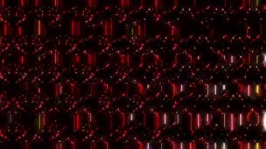 soyut çizgiler renkli yanıp sönen ışık noktaları, siyah arkaplan