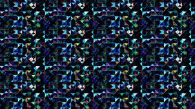 3D soyut parlak çizgiler, dalga, renkli, siyah arkaplan