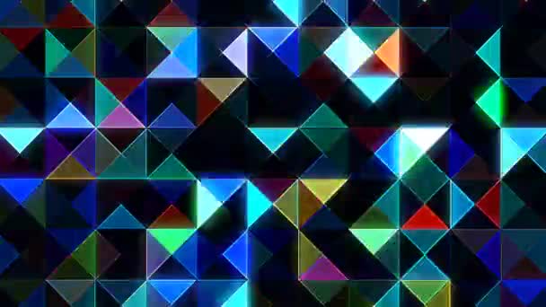 Abstract Background Dots Lines Scattered Lines Full Color Black Background — Stockvideo