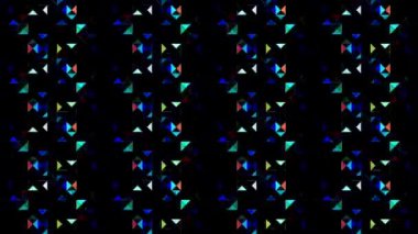 Noktalar ve Çizgilerle Soyut Arkaplan Tam renkli, siyah arkaplan üzerine