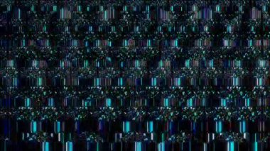 Noktalar ve Çizgilerle Soyut Arkaplan Tam renkli, siyah arkaplan üzerine