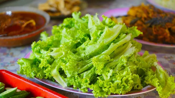 Fresh Salad Green Bowl Extra Food — Stockfoto