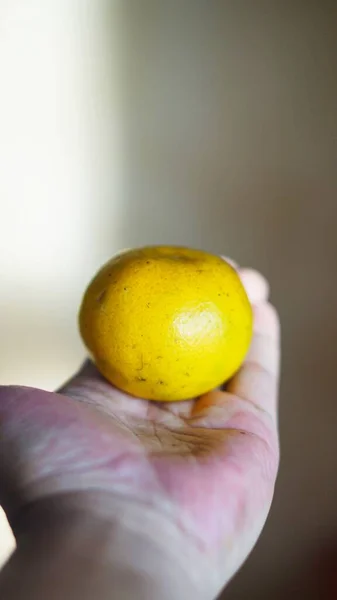 Sweet Ripe Yellow Orange Hand — Stock fotografie